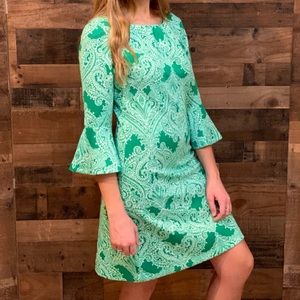 Green and white New York & Company dress